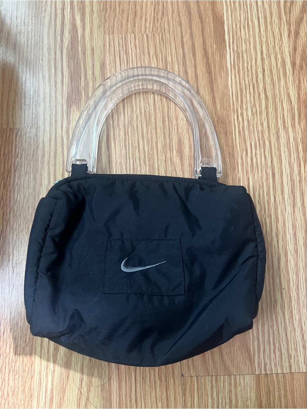 Nike Black Mini Bag with Clear Handles